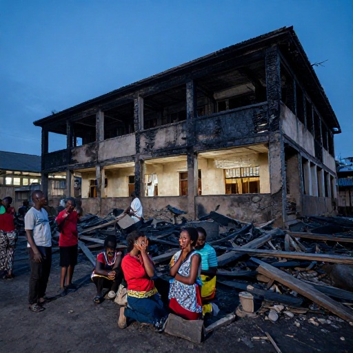 Al menos 26 menores fallecen por incendio y estampida en escuela de RDC