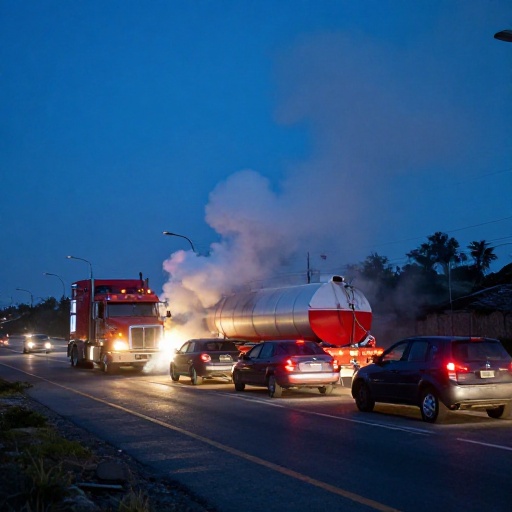 Accidente fatal en Panamericana Norte: Cisterna choca contra 4 vehículos