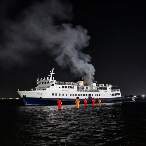 Incendio en barco de pasajeros deja 5 muertos y 87 desaparecidos en Filipinas