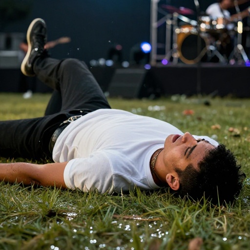 Óscar Junior, líder de La Bella Luz, sufre fuerte caída durante concierto en Juliaca