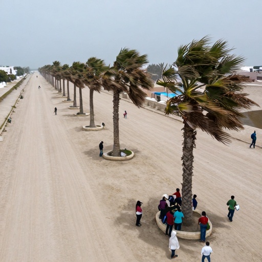 ¡Alerta Roja! Vientos huracanados azotan a Tacna y paralizan la costa