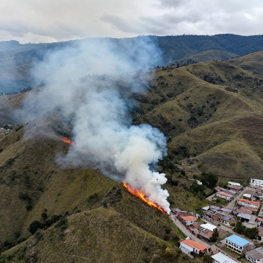 Incendio forestal en Córdova, Huancavelica: pobladores reportan avance de llamas