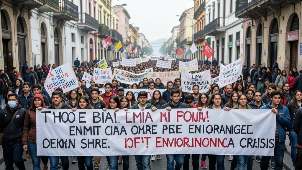 Jóvenes y colectivos sociales marcharon contra extorsión y crisis ambiental en Lima