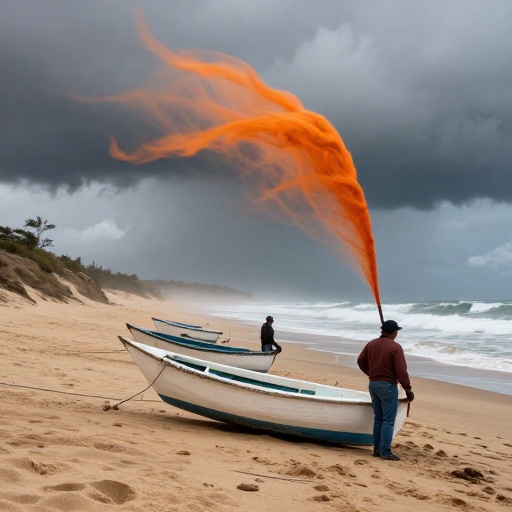 Alerta naranja del Senamhi por vientos fuertes en la costa peruana