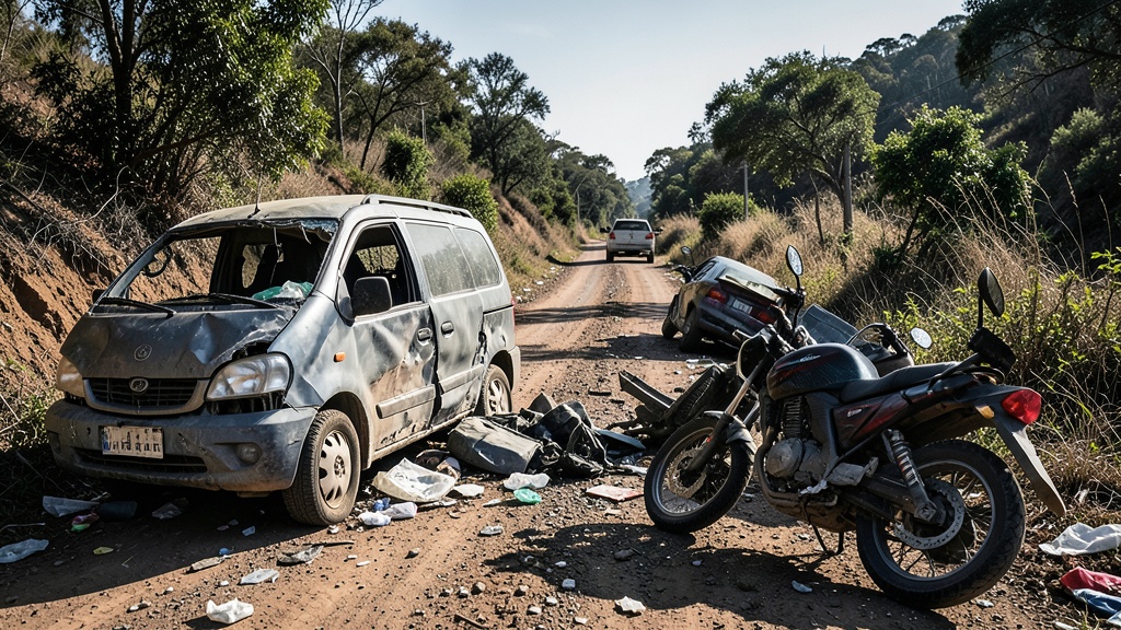 Choque frontal entre motocarga y miniván deja tres muertos en la vía Huata-Coata