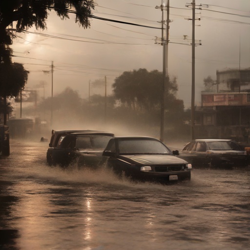 Lluvias bloquean acceso vehicular al Hospital de Emergencias en Villa El Salvador