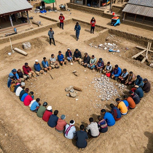 Devighat: El pueblo nepalí enterrado hasta los tejados con cientos de muertos aún dentro